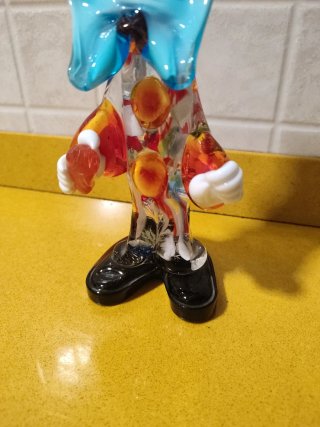Payaso de cristal decorativo