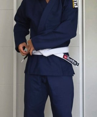Kimono BJJ Buddha Azul y Blanco talla A3