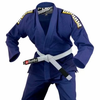Kimono BJJ Buddha Azul y Blanco talla A3