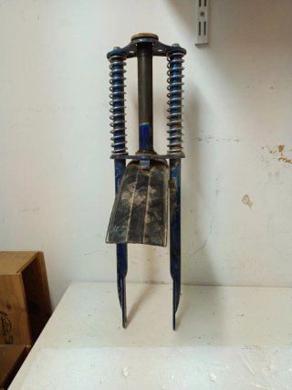 Horquilla Bicicleta Motoreta Vintage Azul