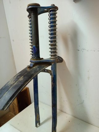 Horquilla Bicicleta Motoreta Vintage Azul