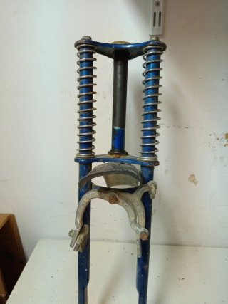 Horquilla Bicicleta Motoreta Vintage Azul