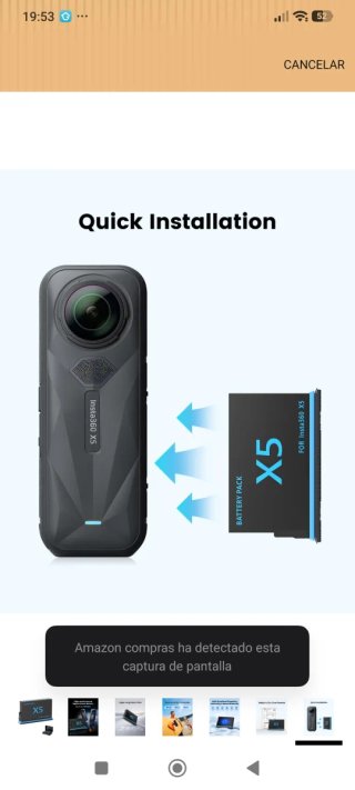 Batería melasta 2800mAh Insta360 X5