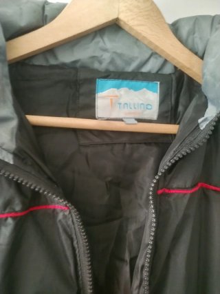 Abrigo TALLINO hombre negro y gris