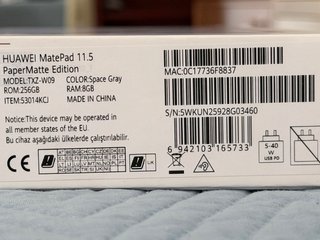 Huawei MatePad 11.5 256GB Gris/Plata