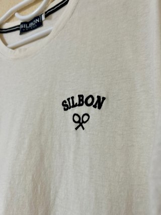 Silbon T-Shirt Casual Plain Embroidered Logo Y2K