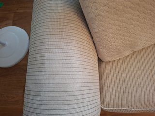 2 Sofás de 3 plazas beige