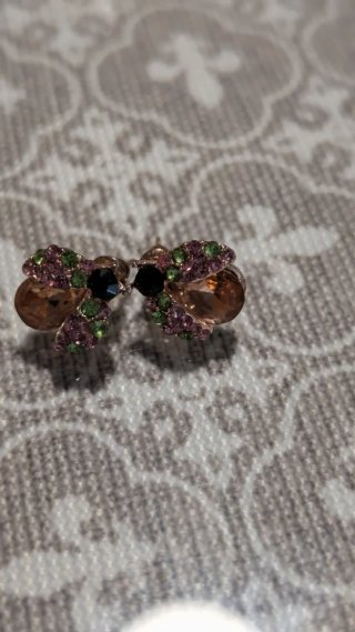 Conjunto Pendientes y 2 Anillos Bisutería