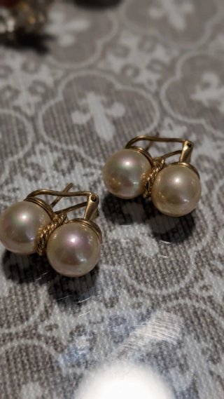 Conjunto Pendientes y 2 Anillos Bisutería
