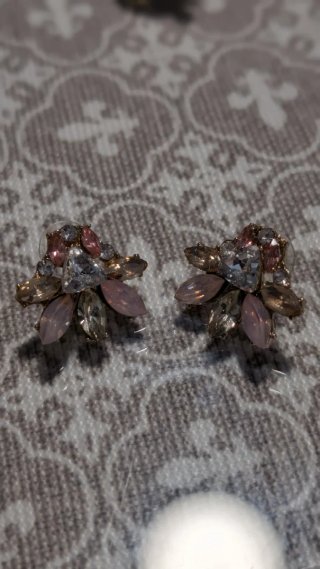 Conjunto Pendientes y 2 Anillos Bisutería