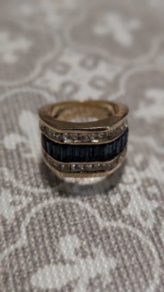 Conjunto Pendientes y 2 Anillos Bisutería