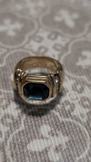 Conjunto Pendientes y 2 Anillos Bisutería
