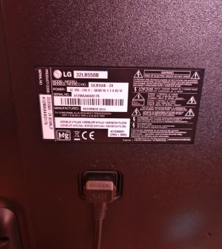 TV LG 32 pantalla rota