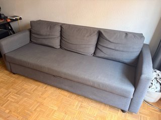 Sofá Cama 3 Plazas Friheten Ikea Gris