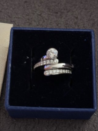 Swarovski Set 2 Anelli Radiance Mis 55 cod 1023653