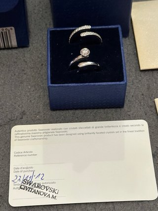 Swarovski Set 2 Anelli Radiance Mis 55 cod 1023653