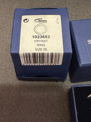 Swarovski Set 2 Anelli Radiance Mis 55 cod 1023653