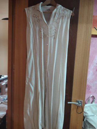 Vestido GLOBAL beige talla 48
