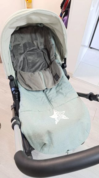 Silla de paseo Jane verde crema