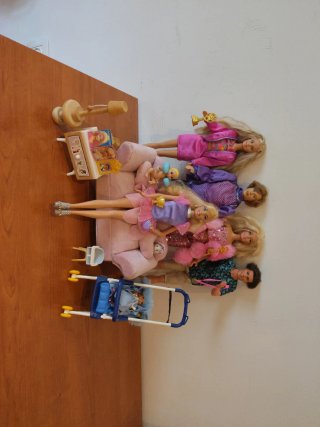 Lote Barbie y familia.