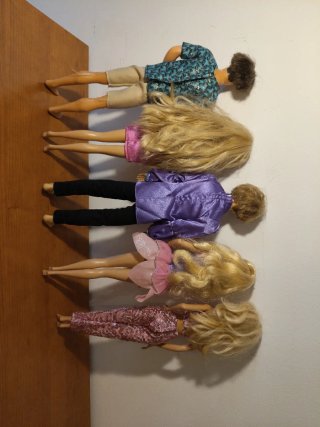 Lote Barbie y familia.