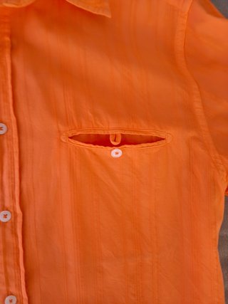 Camisa manga corta naranja Green Coast