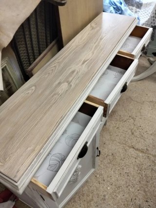 Aparador cómoda madera y metal