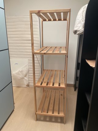 Estantería de madera 4 baldas