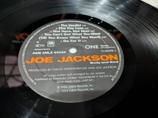 Joe Jackson - Body and Soul LP