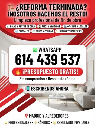 LIMPIEZA DE FIN DE OBRAS