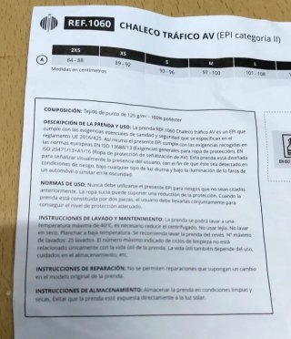 2 Chalecos CHINTEX Alta Visibilidad Talla XXXL