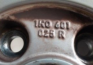 Llanta volkswagen 6.5jx16h2 golf v berlina 407409