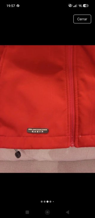 Abrigo Muud Board Talla S Rojo