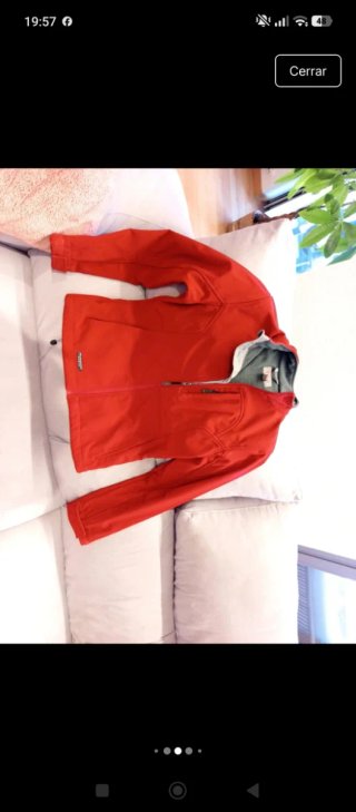 Abrigo Muud Board Talla S Rojo