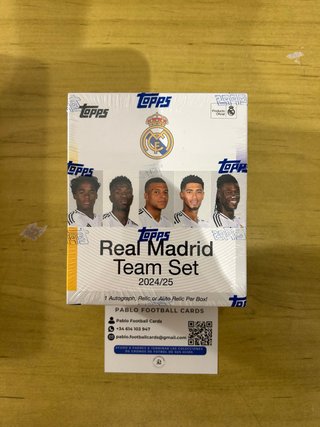 CAJA REAL MADRID TEAM SET TOPPS 2024/25 PRECINTADA