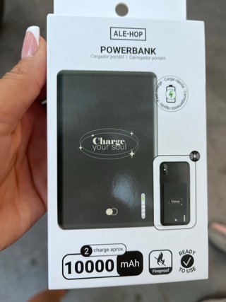 Batería Portátil ALE-HOP 10000 mAh Carga Rápida