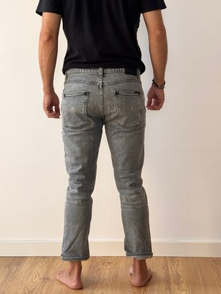 Nudie Jeans Lean Dean 30x30 Gris Recortado