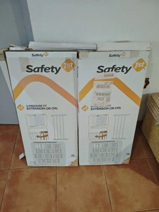 Barrera de seguridad con dos extensiones