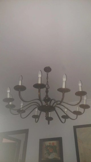 Lámpara de comedor 12 brazos