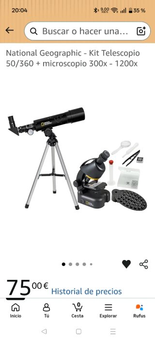 Telescopio y Microscopio National Geographic