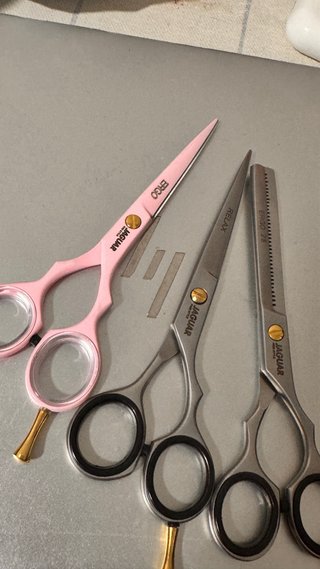 Tijeras Jaguar Profesionales (Rosa y Plata)