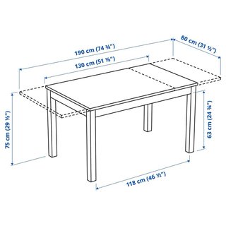 Mesa Ikea Laneberg Blanca