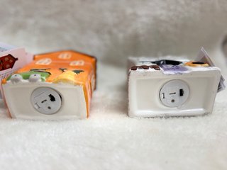 Casitas LED Halloween Naranja y Blanca