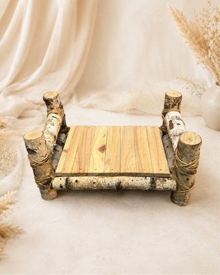 Cama Newborn Rústica Madera