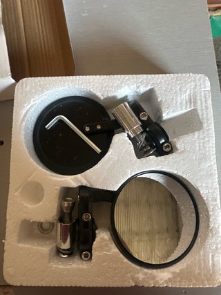 Retrovisores Manillar Moto Negro