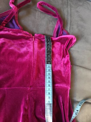 Mono Palazzo Terciopelo Bershka Fucsia Talla XS