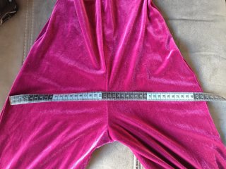Mono Palazzo Terciopelo Bershka Fucsia Talla XS