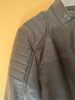Chaqueta efecto napa Mango Negra