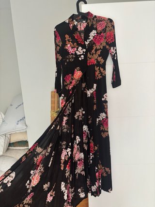 Vestido camisero floral Zara Talla XS