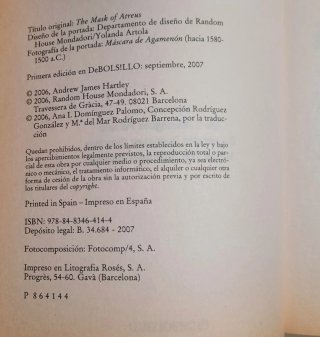 La Máscara de Atreo - A. J. Hartley